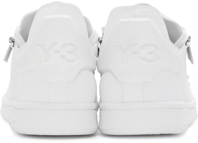 Shop Y-3 White Stan Zip Sneakers