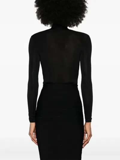 Christopher Kane X Self Portrait Bodysuit With Cut-out Detail In Black