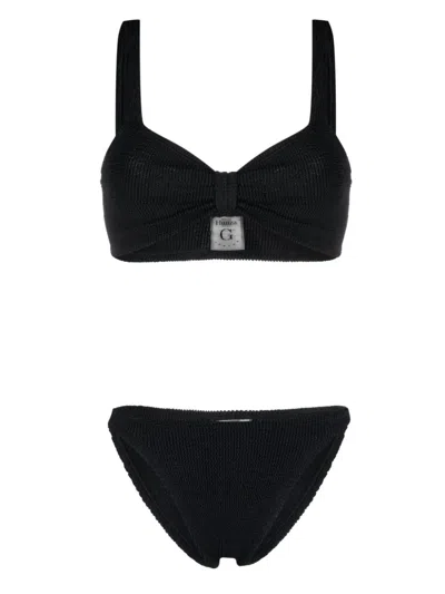 Hunza G Bonnie Bikini Set In Black