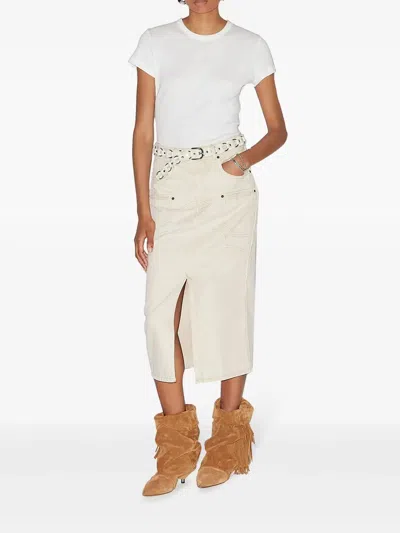 Isabel Marant Britt Denim Midi Skirt