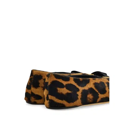 Ferragamo Horsehair Printed Vanna Ballet Flats In Animal Print