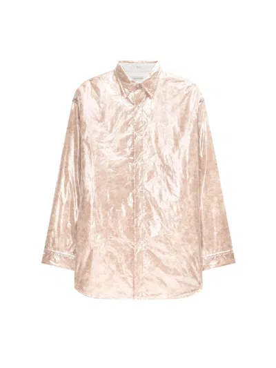 Dries Van Noten Camicia A Sbuffo In Neutral