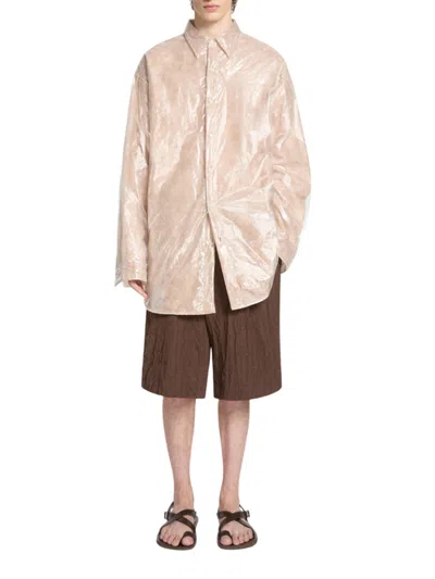 Dries Van Noten Camicia A Sbuffo In Neutral