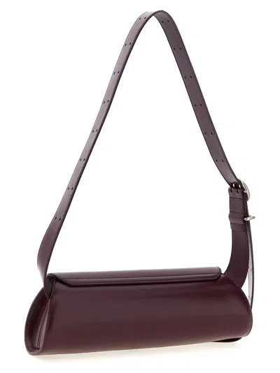 Jil Sander Cannolo Small Leather Shoulder Bag