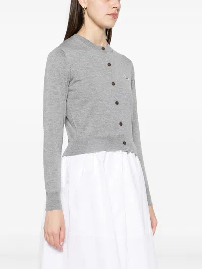 Maison Kitsuné Cardigan With Embroidery