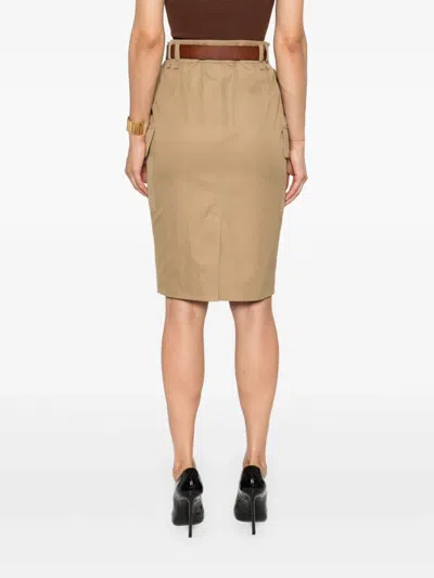 Saint Laurent Paris Women Gonna A Matita Cassandre In Twill Di Cotone
