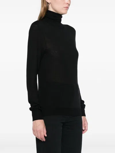 Saint Laurent Cassandre Wool Turtleneck Sweater