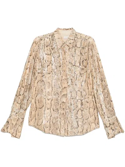 Dries Van Noten 01620-celina Bis Emb 1482 W.w.shirt