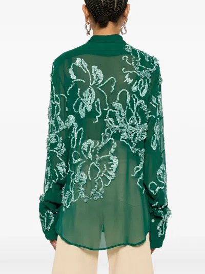 Dries Van Noten Sequins Embellished Shirt Celina