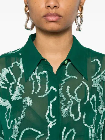 Dries Van Noten Sequins Embellished Shirt Celina
