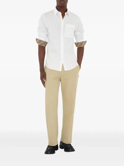 Burberry Cotton Poplin Shirt Buttoned Cuffs