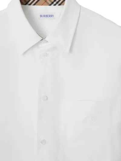 Burberry Cotton Poplin Shirt Buttoned Cuffs