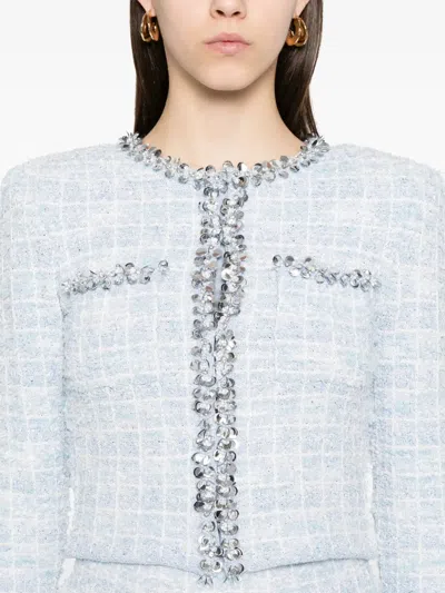 Self-portrait Checked Cardigan