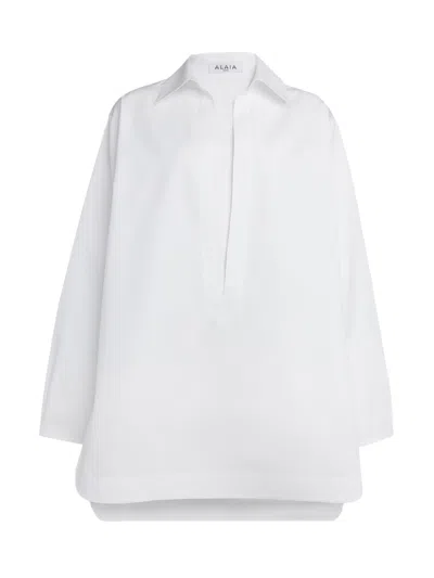 Alaïa Chemisier Cotton Dress