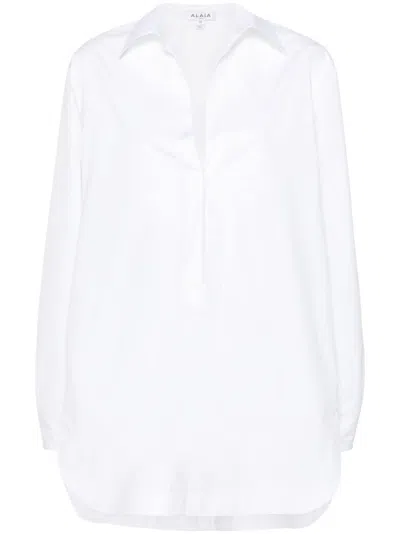 Alaïa Chemisier Cotton Dress