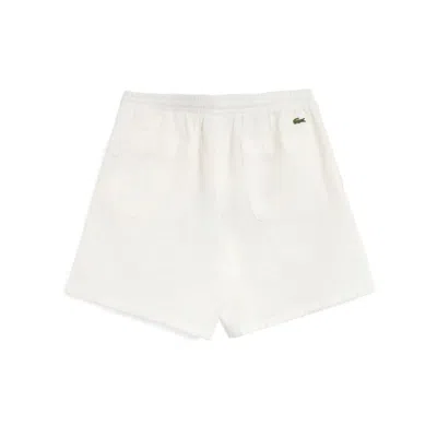 Lacoste Bermuda Testurizzato Bianco In White