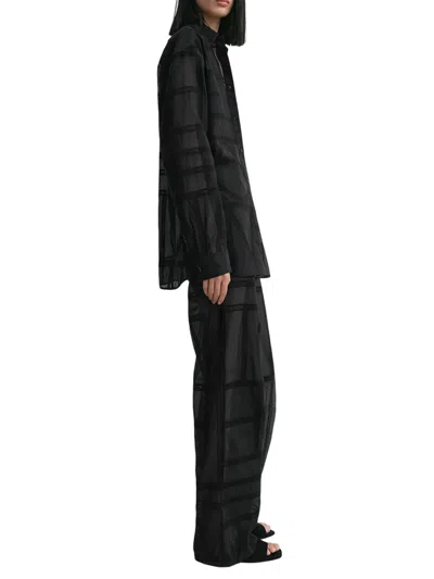 Totême Toteme Shirt With Monogram In Black