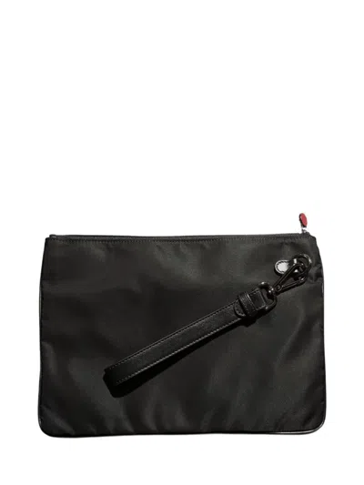 Kiton Nylon Clutch With Metal Logo