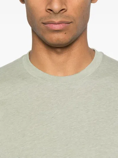 Tom Ford Cotton Blend Melange Crew Neck T-shirt Clothing
