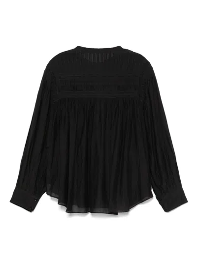 Isabel Marant Étoile Cotton Blend Plalia Blouse In Black