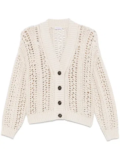 Brunello Cucinelli Knitwear Cotton Dropped Shoulders