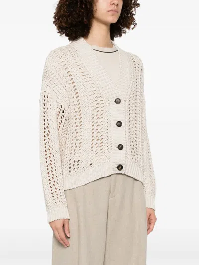 Brunello Cucinelli Knitwear Cotton Dropped Shoulders
