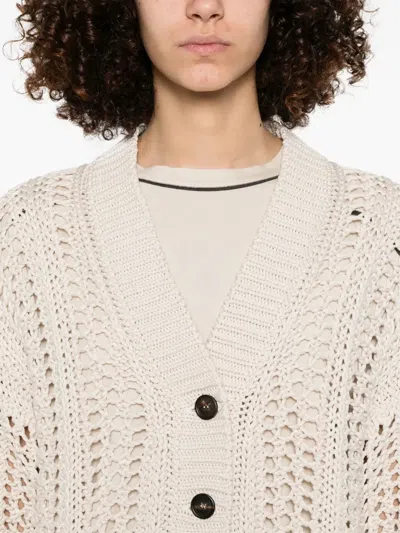 Brunello Cucinelli Knitwear Cotton Dropped Shoulders