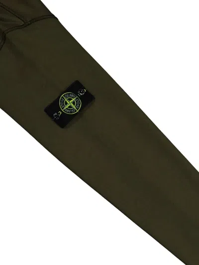 Stone Island Green Cotton Crewneck Sweatshirt