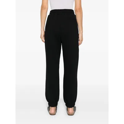 Calvin Klein Logo Terry Pant Elastic Waistband In Black