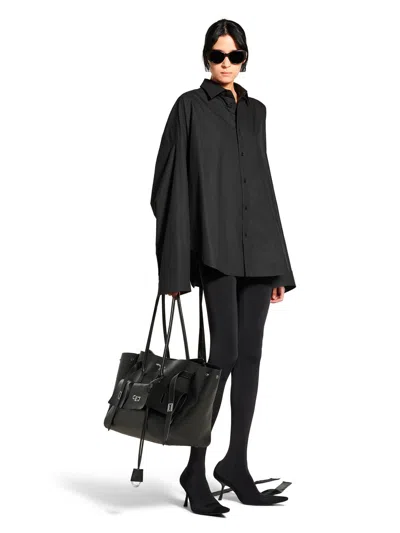 Balenciaga Cotton Poplin Lace-up Shirt