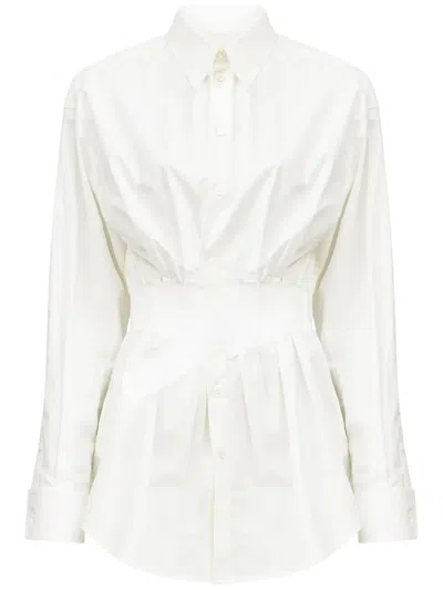 Mm6 Maison Margiela Cotton Shirt In White