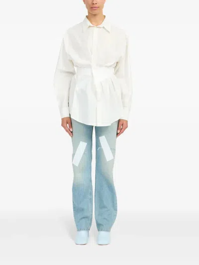 Mm6 Maison Margiela Cotton Shirt In White