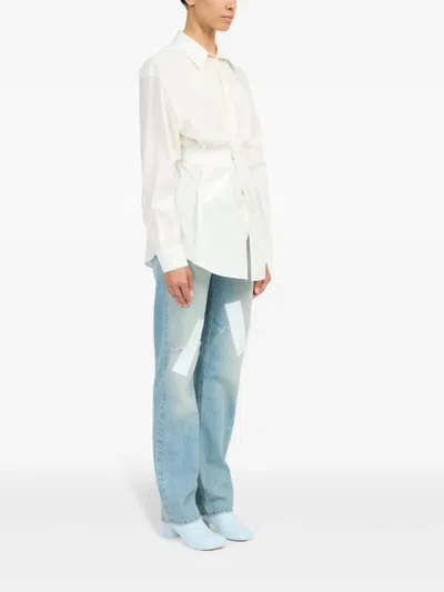 Mm6 Maison Margiela Cotton Shirt In White