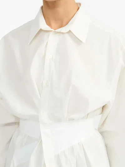 Mm6 Maison Margiela Cotton Shirt In White