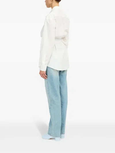 Mm6 Maison Margiela Cotton Shirt In White