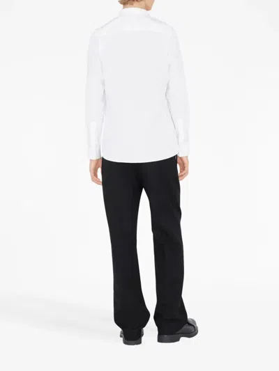 Burberry White Shirt In Cotton Poplin In White