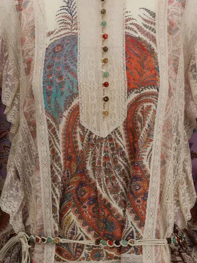 Zimmermann Rhiannon Short Dress In Multi