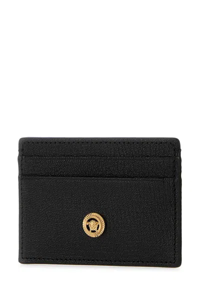 Versace Man Black Leather Medusa Biggie Card Holder