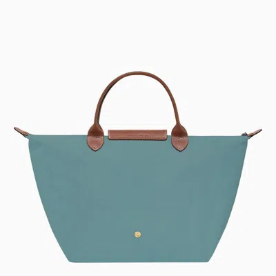 Longchamp Eucalyptus Coloured Le Pliage Original M Bag