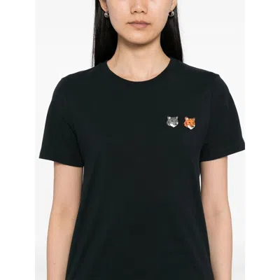 Maison Kitsuné Cotton T Shirts In Black