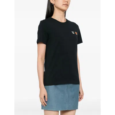 Maison Kitsuné Cotton T Shirts In Black