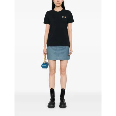 Maison Kitsuné Cotton T Shirts In Black