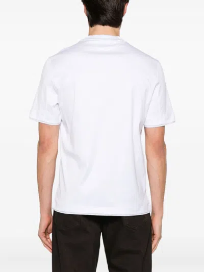 Brunello Cucinelli Men Cotton Jersey Crew-neck T-shirt With Logo And Faux-layering