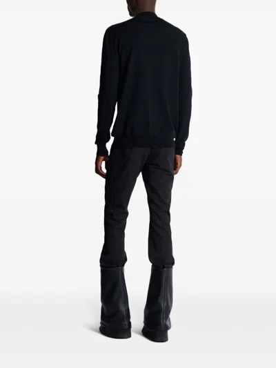 Balmain High Fashion Knit Sweater In Black