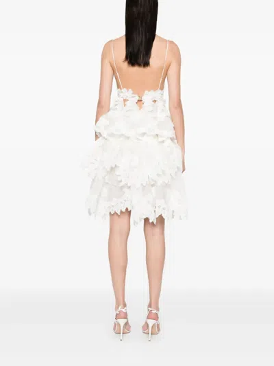 Zimmermann Crush Short Dress In White