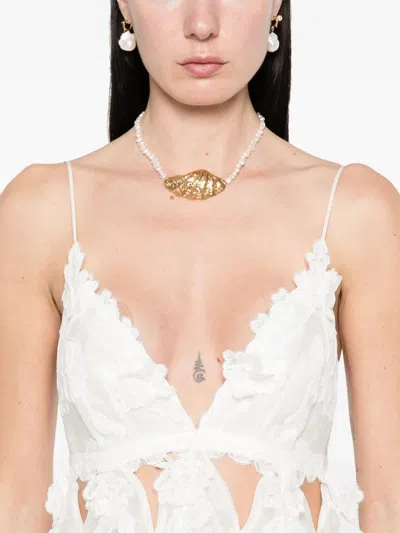 Zimmermann Crush Short Dress In White