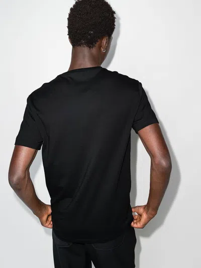 Polo Ralph Lauren Black Crewneck T-shirt With Pony Embroidery On The Front In Black
