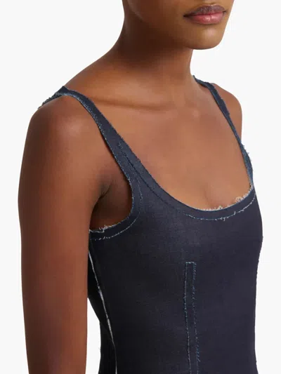 Marni Denim Corset In Blue