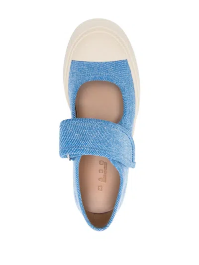Marni Denim Sneakers In Blue