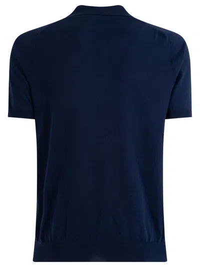 Roberto Collina Diamond Pattern Cotton Polo Shirt